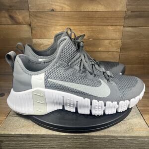 Nike Free Metcon 3 Mens Size 12 Grey White Lace Up Athletic Running Sneakers
